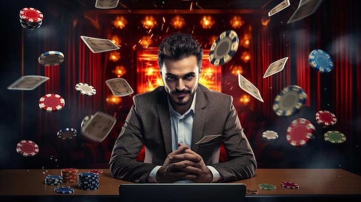 Antarmuka aplikasi mobile murah 4d dengan menu permainan slot dan live dealer